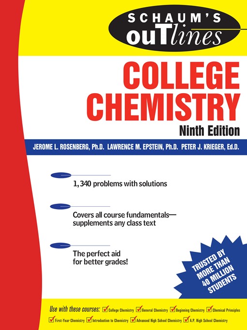 Title details for College Chemistry by Jerome Rosenberg - Wait list
